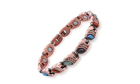 Women Magnetic Therapy Pain Relief Balance Energy Sleep Copper Bracelet