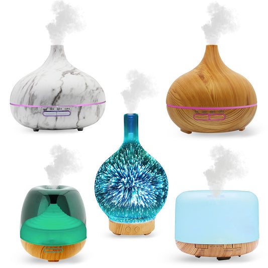 Premium Ultrasonic Aromatherapy Cool Mist Humidifier Diffuser With 7 Color LED Lights