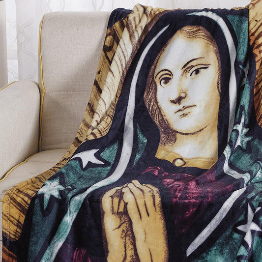 Ultra-Soft Faith Inspired Micro Plush Throw Blanket – 50" x 60" Lightweight Cozy Blanket for Couch, Bed, or Travel – Warm, Durable, and Machine Washable