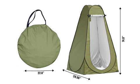 Waterproof Portable Privacy Pop up tent with Convenient Carrying Bag for Outdoor Camping Fishing Beach Shower Toilet Changing Room