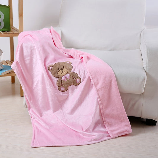 Baby Soft Knit Throw Blanket – 40" x 30" Lightweight Cozy Polyester Blanket for Crib, Stroller & Nursery – Gentle, Warm, Durable, Machine Washable Baby Gift