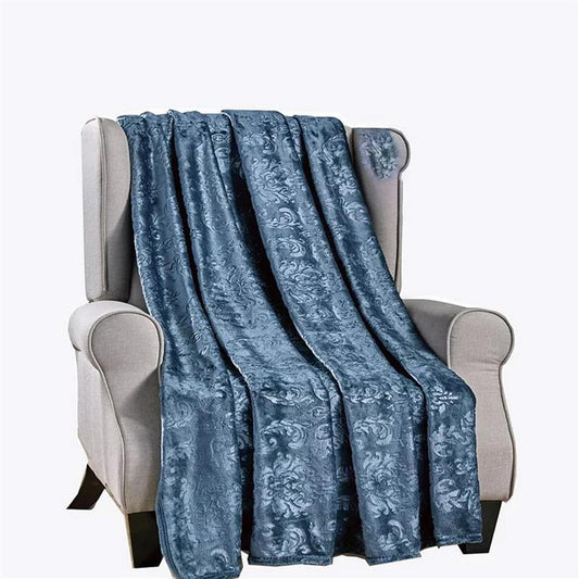 Ultra Soft Microplush Versailles Throw Blanket – Lightweight 50" x 60" All-Season Blanket for Couch, Bed, or Travel – Warm, Durable, and Machine Washable