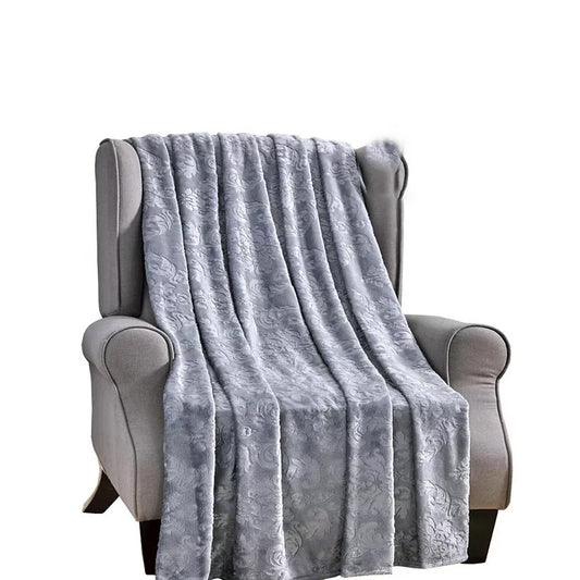 Ultra Soft Microplush Versailles Throw Blanket – Lightweight 50" x 60" All-Season Blanket for Couch, Bed, or Travel – Warm, Durable, and Machine Washable