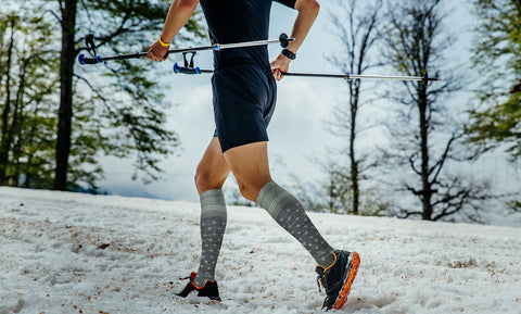 Premium Merino Wool Compression Boot Socks - Designed For Winter, Hiking, Camping, Snowboarding, Skiing