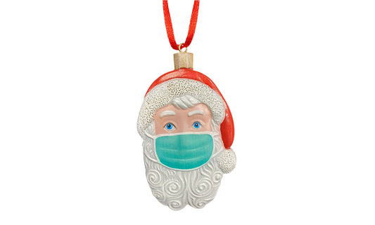 2021 Santa with Mask Ornament for Christmas  Holiday Celebration Decoration