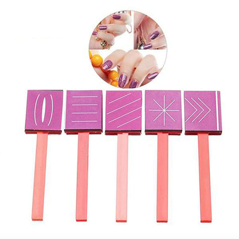 5-Piece 3D Magnetic Nail Art Magnetic Wand Set