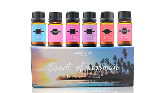 Scent of a Women Premium Fragrance Aromatherapy Essential Oil Gift Set (6-Pack)