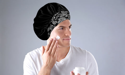 3-Pack: Women's Silky Satin Head Scarf Hair Wrap Cap Hat Headband Sleeping Bonnet