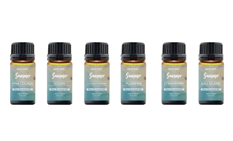 6-Pack: Summer Vibe Fresh Scented Aromatherapy Essential Oil for Diffusers Humidifiers