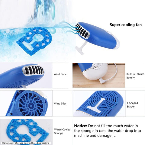 Mini Handheld Portable USB Air Conditioning Eyelash Blower Fan Dryer