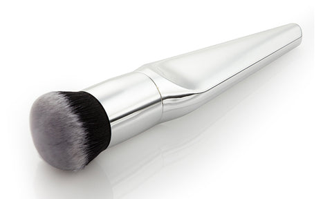 4-Piece Set: Silver Makeup Brushes