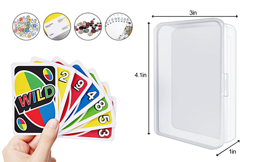 9-Pack: Playing Deck Card Storage Box Organizer Snap Close for Trading Card Games Card Collector