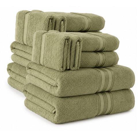 12-Piece Premium Cotton Towel Set – Ultra Soft & Absorbent Bathroom Towels | 4 Bath (30x54), 4 Hand (16x30), 4 Washcloths (13x13)