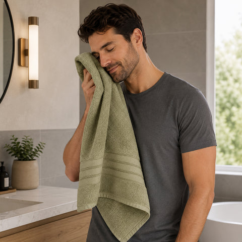 12-Piece Premium Cotton Towel Set – Ultra Soft & Absorbent Bathroom Towels | 4 Bath (30x54), 4 Hand (16x30), 4 Washcloths (13x13)