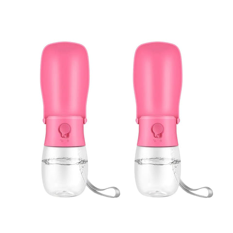 Leak Proof Portable Travel Pet Dog Water Bottle Dispenser for Outdoor Walking and Hiking - Pet Accessories (1-Pack or 2-Pack)