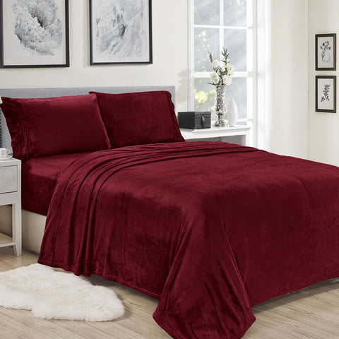 Microplush Ultra Premium Sheet Set – All-Season Soft Brushed Bed Sheets with Deep Pockets | Warm, Lightweight & Secure Fit for Mattresses up to 14 Inches