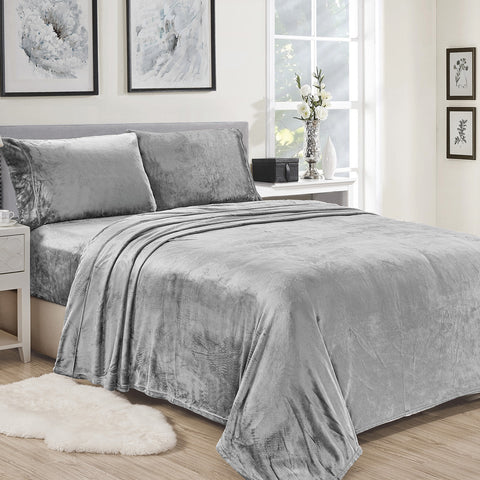 Microplush Ultra Premium Sheet Set – All-Season Soft Brushed Bed Sheets with Deep Pockets | Warm, Lightweight & Secure Fit for Mattresses up to 14 Inches