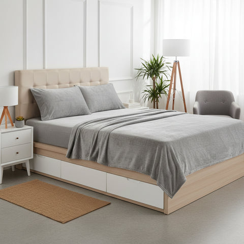 Microplush Ultra Premium Sheet Set – All-Season Soft Brushed Bed Sheets with Deep Pockets | Warm, Lightweight & Secure Fit for Mattresses up to 14 Inches