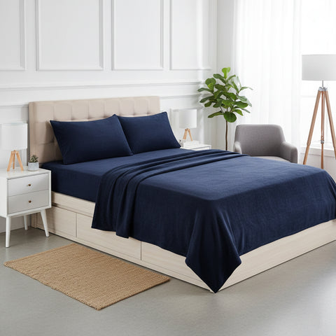 Microplush Ultra Premium Sheet Set – All-Season Soft Brushed Bed Sheets with Deep Pockets | Warm, Lightweight & Secure Fit for Mattresses up to 14 Inches