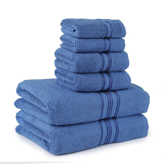 Cozy Home 100% Cotton 6-Piece Towel Set – Soft, Absorbent & Quick-Dry Bath Towels with Hand Towels & Washcloths (Multiple Colors)