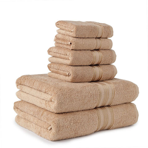 Cozy Home 100% Cotton 6-Piece Towel Set – Soft, Absorbent & Quick-Dry Bath Towels with Hand Towels & Washcloths (Multiple Colors)