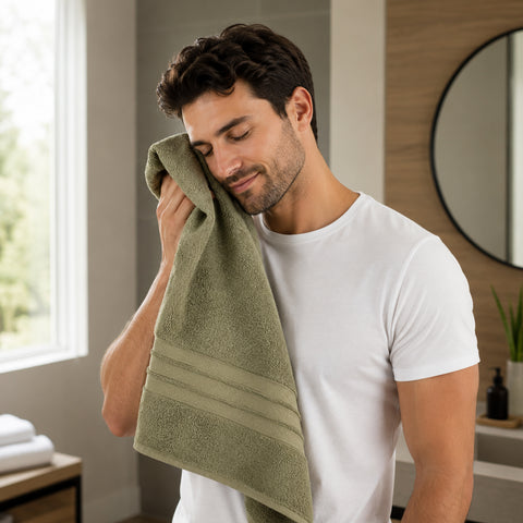 Cozy Home 100% Cotton 6-Piece Towel Set – Soft, Absorbent & Quick-Dry Bath Towels with Hand Towels & Washcloths (Multiple Colors)