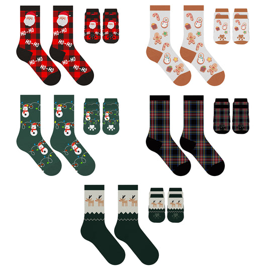 2-Pack: Christmas Matching Pet and Owner Fun Socks Pet Lover Gifts