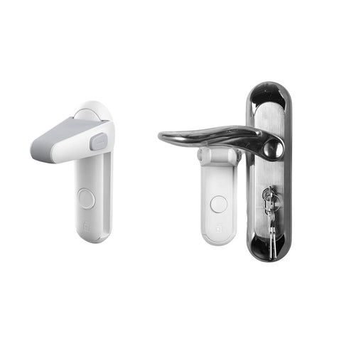 2-Pack: Secure Travel Door Lever Privacy Lock - Child toddler Pet Safe