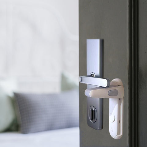 2-Pack: Secure Travel Door Lever Privacy Lock - Child toddler Pet Safe