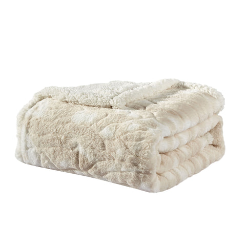 Ultra Soft Microplush Alaska Sherpa Throw Blanket 50" x 60" Lightweight Fleece for Bed, Couch, or Travel – Cozy, Warm, and Machine Washable