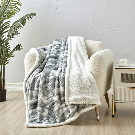 Alaska Super Soft Fleece Throw Blanket – 50" x 60" Lightweight Microfiber Blanket for Bed, Couch, Dorm or Travel – Cozy and Comfortable