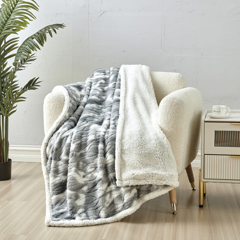 Alaska Super Soft Fleece Throw Blanket – 50" x 60" Lightweight Microfiber Blanket for Bed, Couch, Dorm or Travel – Cozy and Comfortable