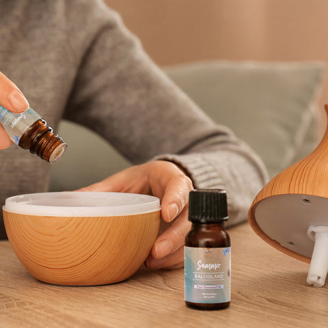 6-Pack Summer Vibes Scented Aromatherapy Essential Oil Set | 10mL Bottles for Diffusers, Humidifiers & DIY Projects