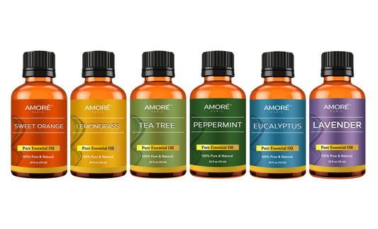 6 Piece Aromatherapy Therapeutic Grade Essential Oils