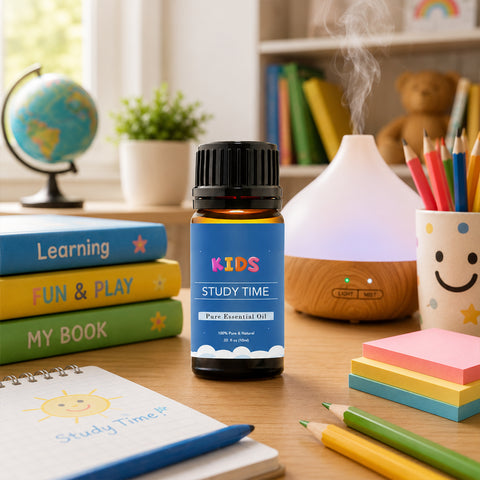 Kids Aromatherapy Essential Oil Starter Set | 6-Piece | Focus, Calm, Sleep & Wellness Support