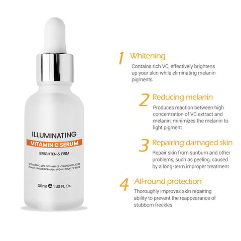Illuminating Vitamin C Facial Serum with Hyaluronic Acid & Vitamin E