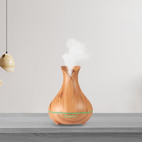 Aromatherapy Ultrasonic Vase Shaped Color Changing Diffuser Humidifier