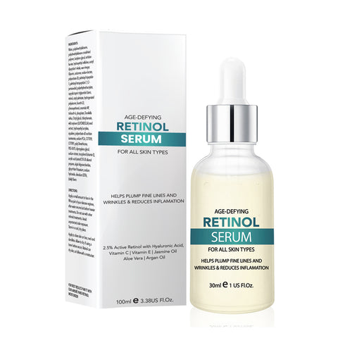 2.5% Retinol Face Serum with Hyaluronic Acid & Vitamin E Nighttime Anti-Aging Facial Serum for Smoother, Firmer & More Radiant-Looking Skin