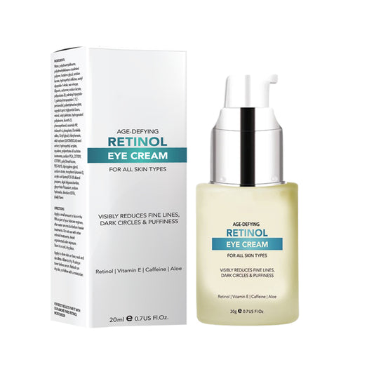 Anti-Aging Retinol Eye Cream with Aloe, Hyaluronic Acid & Vitamin E Hydrating Eye Cream for the Appearance of Fine Lines, Puffiness, Dark Circles & Dry Skin | 0.7 fl oz