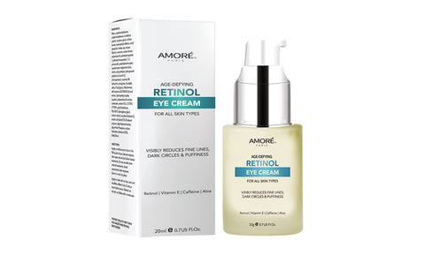 Anti Aging Soothing Retinol Eye Cream A With Aloe, Hyaluronic Acid, Vitamin E For Reducing Eye Bags, Fine Lines, Sagginess, Wrinkles, Dark Circle and Puffiness (0.7 Fl Oz)