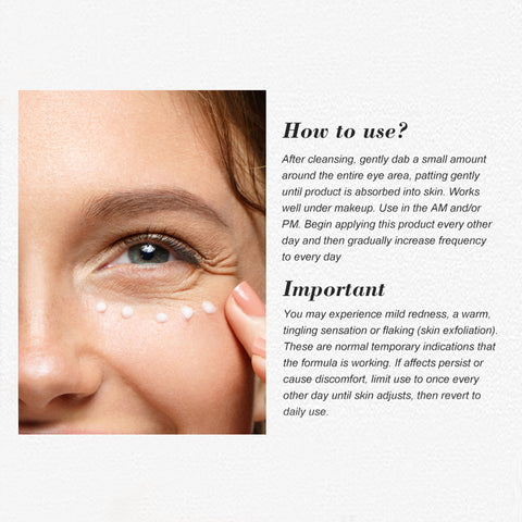 Anti-Aging Retinol Eye Cream with Aloe, Hyaluronic Acid & Vitamin E Hydrating Eye Cream for the Appearance of Fine Lines, Puffiness, Dark Circles & Dry Skin | 0.7 fl oz