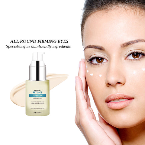 Anti-Aging Retinol Eye Cream with Aloe, Hyaluronic Acid & Vitamin E Hydrating Eye Cream for the Appearance of Fine Lines, Puffiness, Dark Circles & Dry Skin | 0.7 fl oz