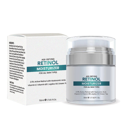 Anti-Aging Retinol 2.5% Night Cream Moisturizer with Hyaluronic Acid, Jojoba Oil & Green Tea | 1.7 fl oz