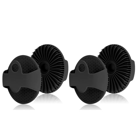 2-Pack: Antimicrobial Silicone Body Scrubber Non Slip Exfoliating Body Scrubber for Sensitive Skin, Eco Friendly Shower Scrubber
