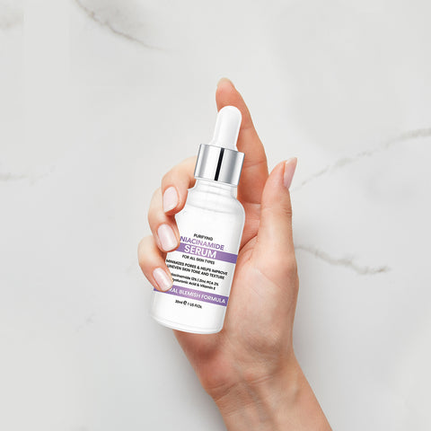 Niacinamide 12% Face Serum with Zinc 2%, Hyaluronic Acid & Vitamin E Daily Facial Serum for Uneven Skin Tone, Visible Pores & Hydration Support | 1 fl oz