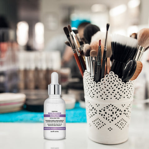 Niacinamide 12% Face Serum with Zinc 2%, Hyaluronic Acid & Vitamin E Daily Facial Serum for Uneven Skin Tone, Visible Pores & Hydration Support | 1 fl oz