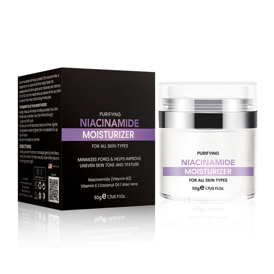 Niacinamide Facial Moisturizer Day Cream with Vitamin B3, Hyaluronic Acid & Vitamin E Daily Hydrating Face Cream for Smoother, Brighter & Healthier-Looking Skin | 1.7 fl oz