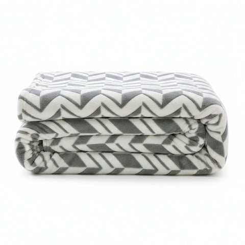 Ultra Lush King Size Microplush Blanket – 102 x 86 Inches | Lightweight Soft & Breathable All-Season Plush Blanket for Bed, Couch & Travel (Grey)