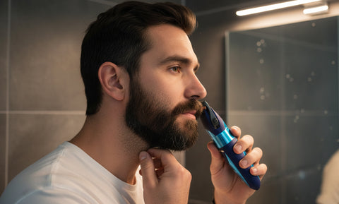 Rechargeable Clipper & Washable Electric Shaver – Wet & Dry Cordless Shaver with Pivoting Head, Precision Trimmer & Stainless Steel Blades