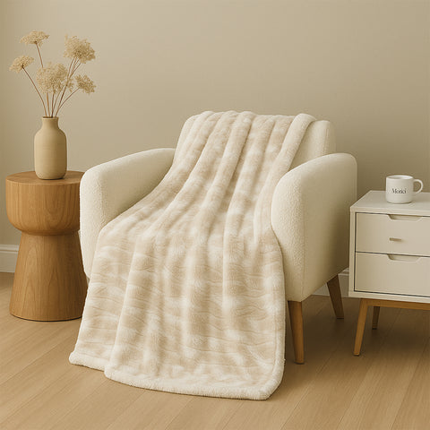 2-Pack: Alaska Super Soft Fleece Throw Blanket – 50" x 60" Lightweight Microfiber Blanket for Bed, Couch, Dorm or Travel – Cozy and Comfortable